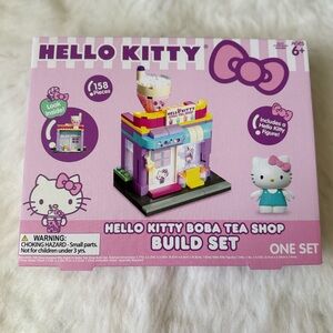 Hello Kitty Boba Tea Shop Building Set - Pink and Purple